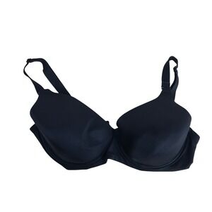 Amante Womens Black Underwire T-Shirt Bra Size 34D Smooth Molded Cup Everyday
